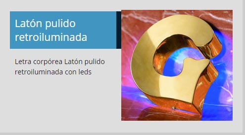 Latón Pulido Retroiluminado Latón Pulido Retroiluminado